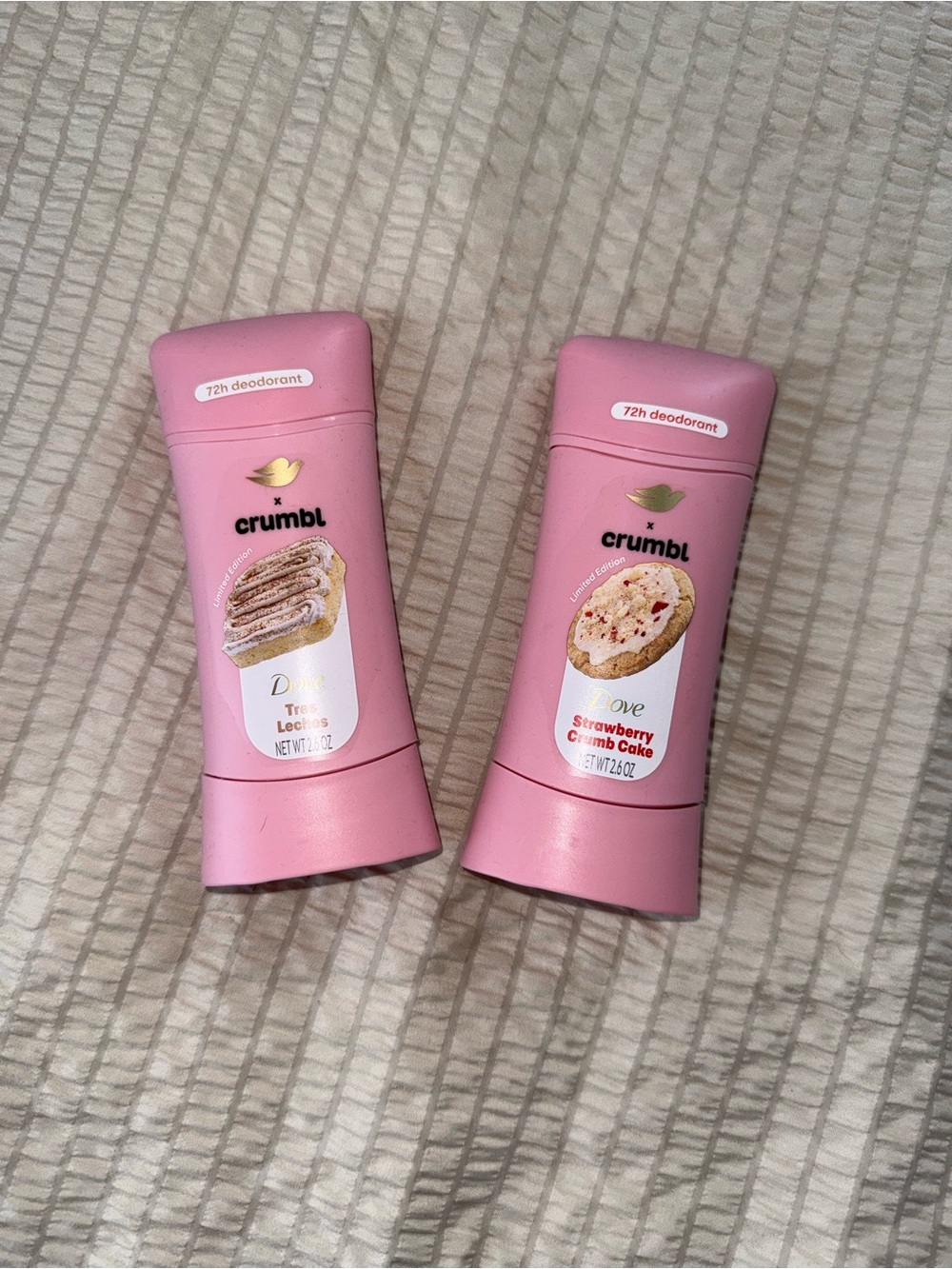 NEW! Lot of 2 Dove x Crumbl Deodorants